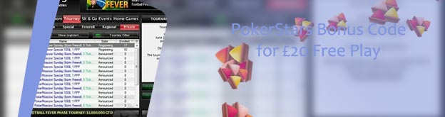 Pokerstars code twenty